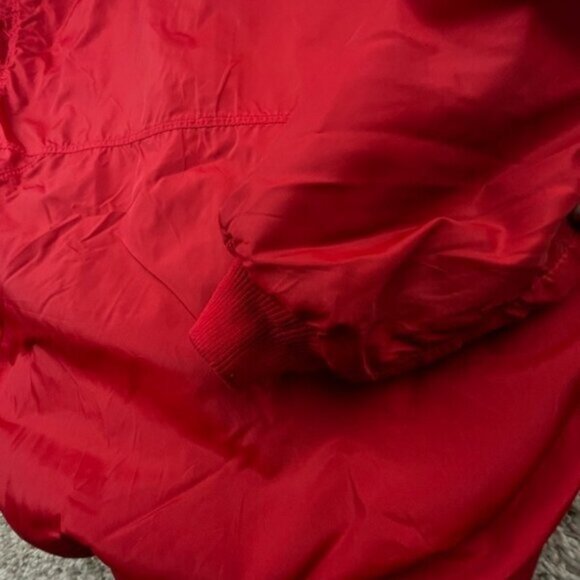 Patagonia Men's Full Zip Windbreaker Rain Jacket Red Medium Pockets w Logo Adult - Picture 15 of 16